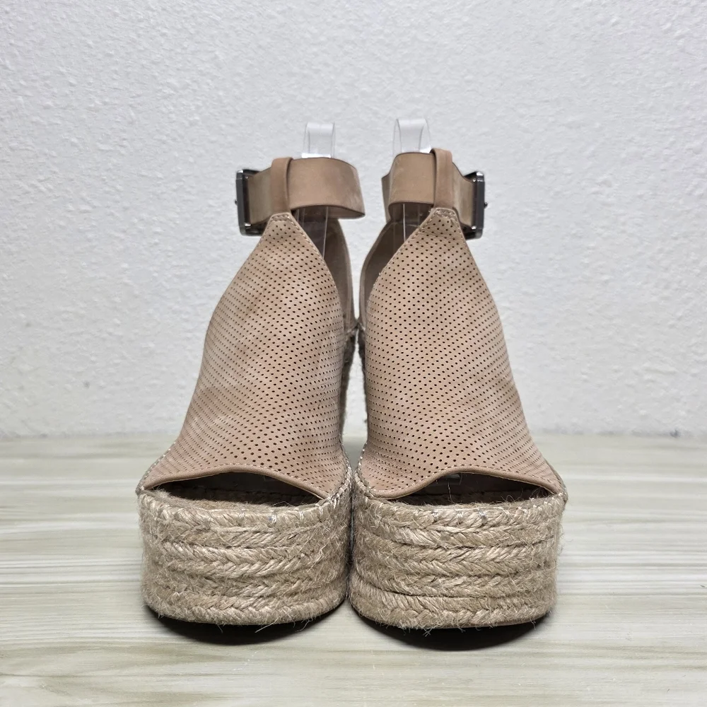 Marc Fisher Espadrille Tan Suede Espadrilles Size 8